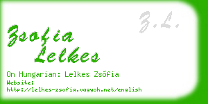 zsofia lelkes business card